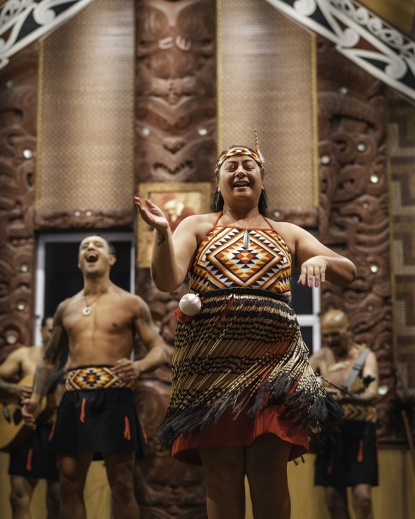 Traditionelle Maori-Aufführung in Te Puia