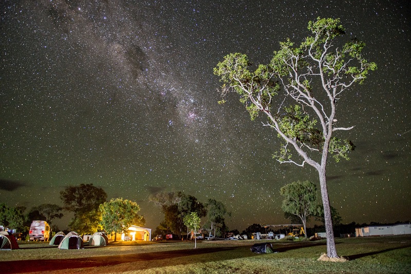 Campen unter Sternenhimmel in Australien