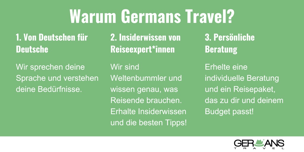 Warum du mit Germans Travel buchen solltest