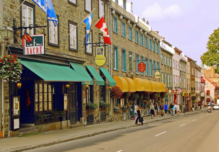 Einkaufsstraße in Quebec